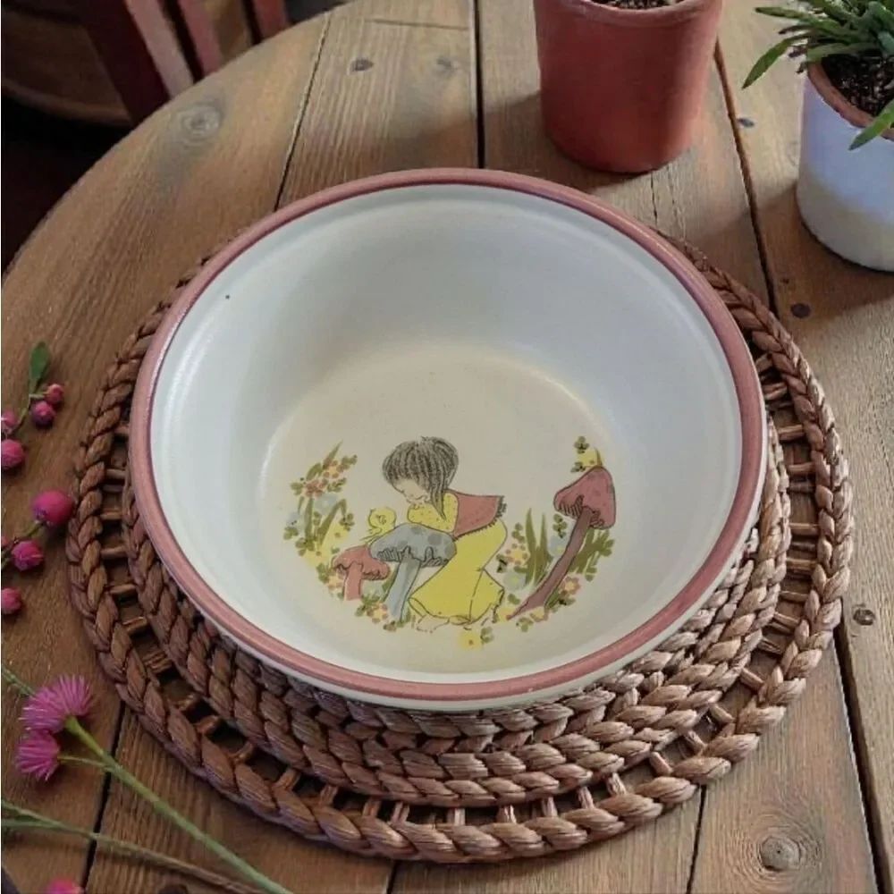 Vintage Denby "Dream Weavers" Stoneware Child's Bowl~Made In England